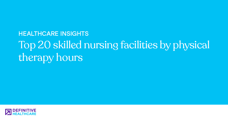 Top 20 skilled nursing facilities by physical therapy hours