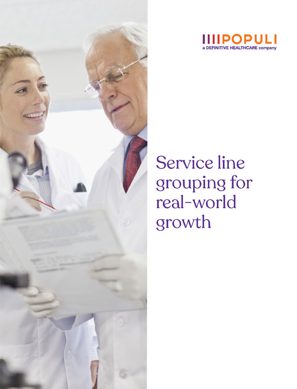 Service line grouping for real-world growth