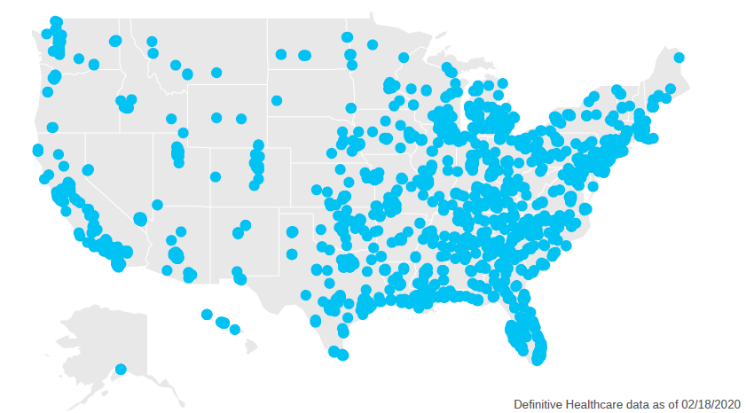 2020 map specialty pharmacies across the united states