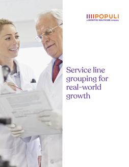 Service line grouping for real-world growth